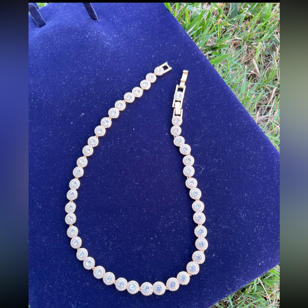 - 14KT Gold Plated swarovski elements necklace - not swan stamped - Picture 13 of 13